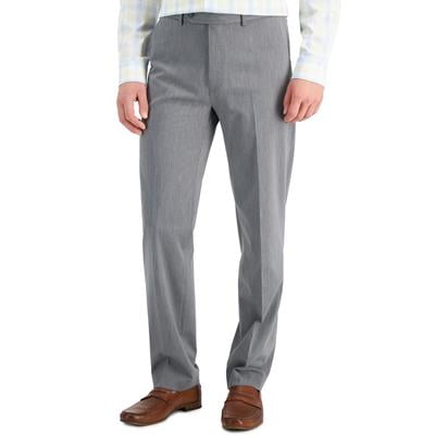 Nautica Mens Modern fit Dress Pants 32 / 30 Light Grey Solid Stretch