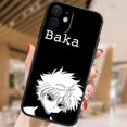 thumbnail image 3 of Funda de silicona suave para teléfono móvil Apple, carcasa negra de Anime Hunter para iPhone 15, 14, 13, 12 Mini, 11, XS, XR, X, 8, 7 Pro Max Plus, 3 of 5