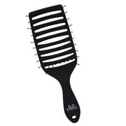 Milano Collection Black Gentle Detangler Brush Wet & Dry Hair Brush for Men & Women Hair Styling Tools