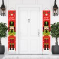 thumbnail image 2 of 1 Pair Merry Xmas Nutcracker Doorway Banner Life Size Flag Clearance Nutcracker Sunnimix Paños de cortina de puerta, 2 of 7