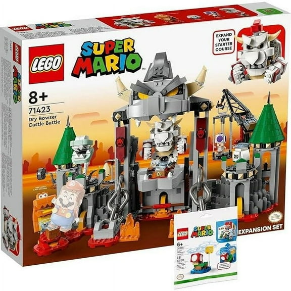LEGO Super Mario Dry Bowser Castle Battle Expansion Set (71423 Pieces)