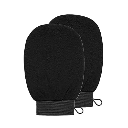 Yvoier Exfoliating Gloves Exfoliator Mitt Double Sided Use Scrubbing