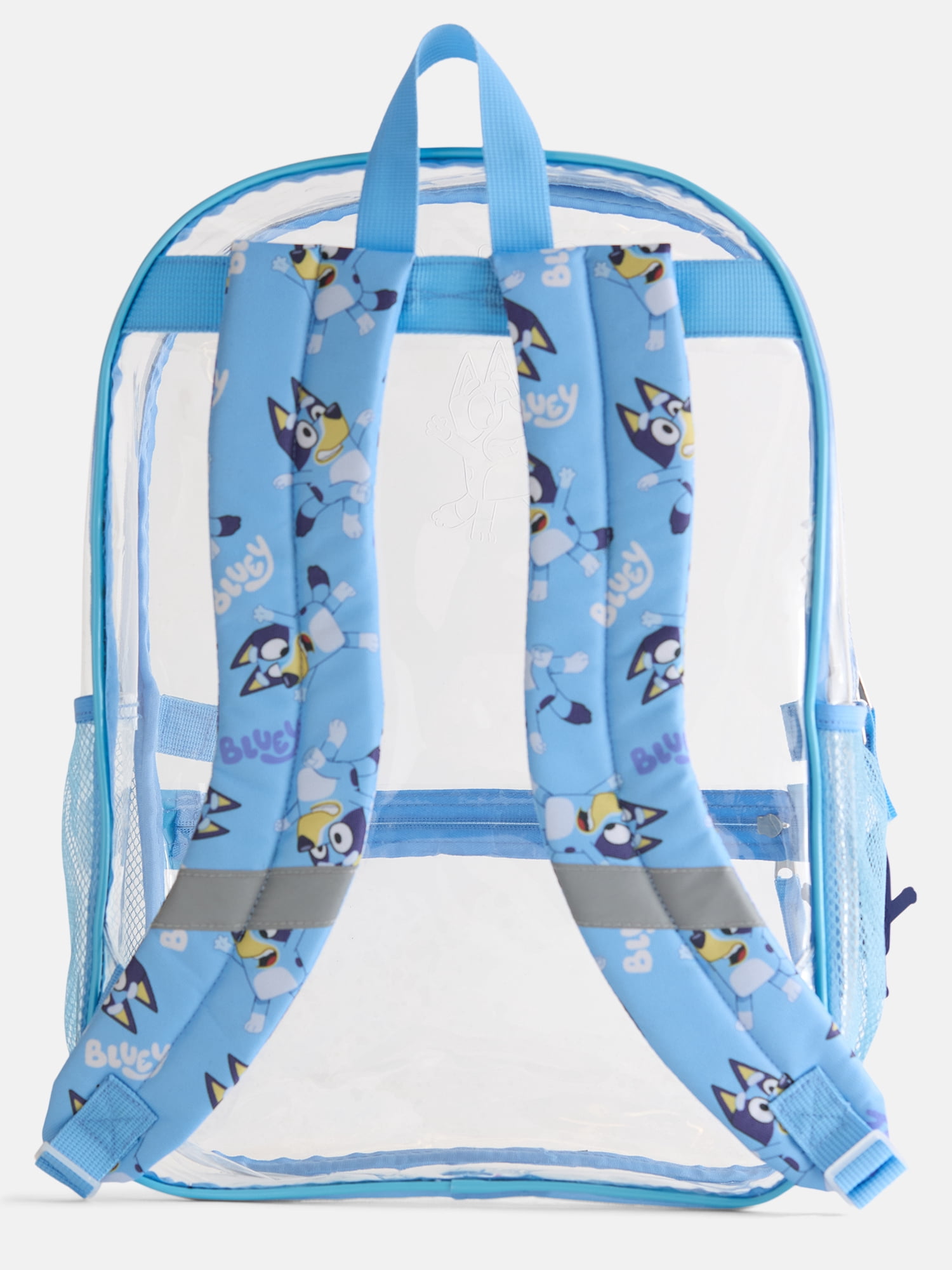 BBC Bluey Unisex Clear Backpack Set with Lunch Bag and Keychain, 3 Piece
