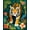 Orange, Pattern 1, variant on ODIKA 2'x3' Machine Washable Non-Slip Area Rug, Green Tiger Print Exquisite Design High Traffic Rug, Green, 93829