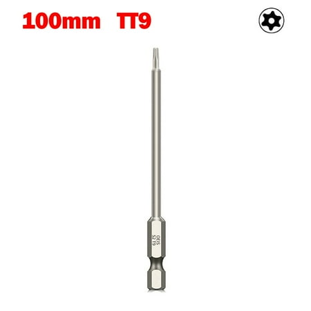 

100mm Hollow Torx Screwdriver Bit Hex Shank -T40 Tool For Exact Screw Unscrew