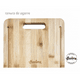 thumbnail image 3 of Tabla Picar Cortar Hudson Madera Bambú Cocina 27x19 Cm, 3 of 5