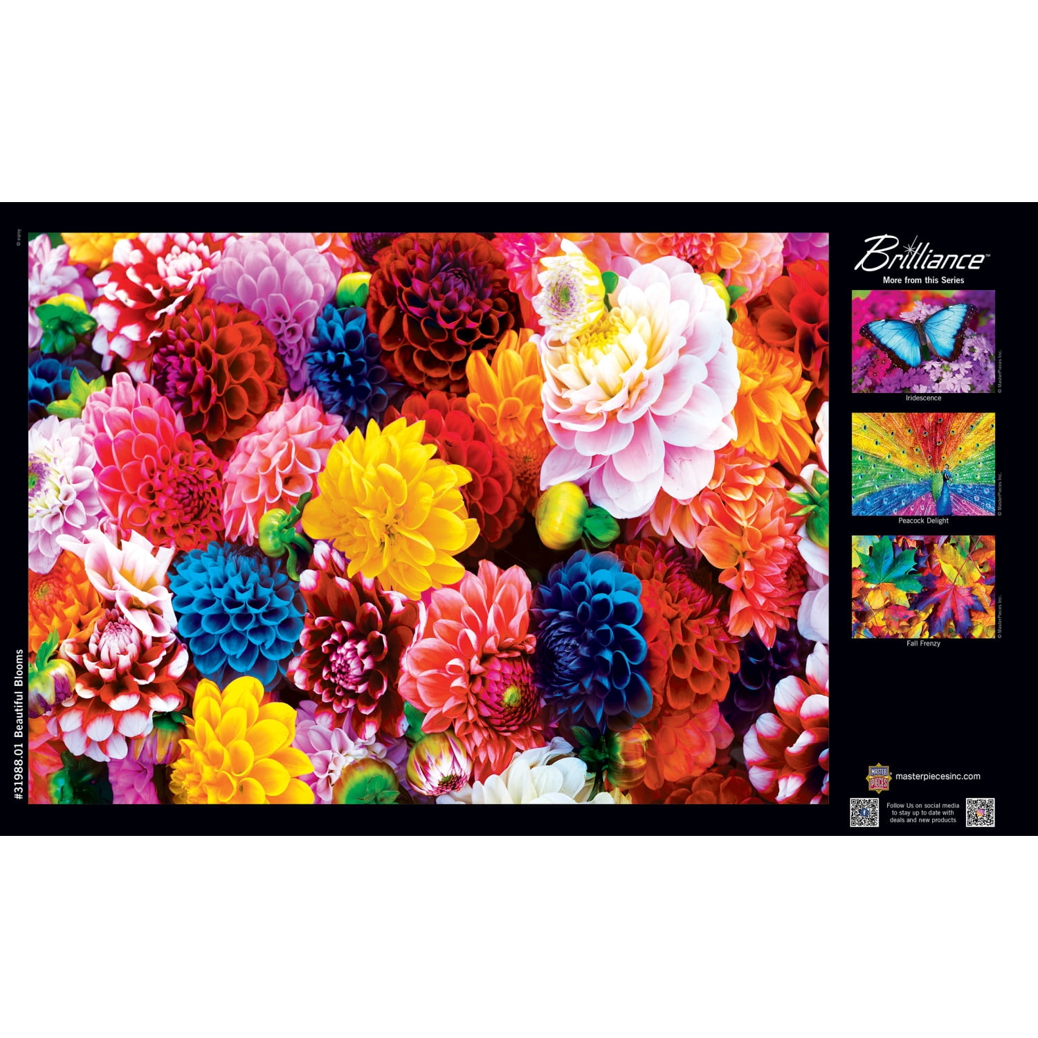 MasterPieces 500 Piece Jigsaw Puzzle - Beautiful Blooms - 15"x21"
