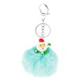 thumbnail image 2 of Llavero Creativo Perfecl Colgante de Pelota de Peluche de Papá Noel Decoración Navideña Verde, 2 of 8