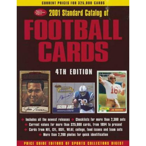 Pre-Owned Standard Catalog of Football Cards (Paperback) 0873419359 9780873419352