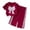 Red, variant on mgoYE Toddler Baby Girls Clothes Short Sleeve Bow Top Straight Pants Girls Spring and Fall 2 Pcs Outfits 2-3 Years