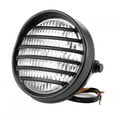 thumbnail image 1 of Phare de Moto Calandre Phare Mesh Phare Accessoire de Moto 6in Moto Rond Phare Grill Couvercle de Lentille 35W Ampoule Halogène Phare de Moto Universel, 1 of 8