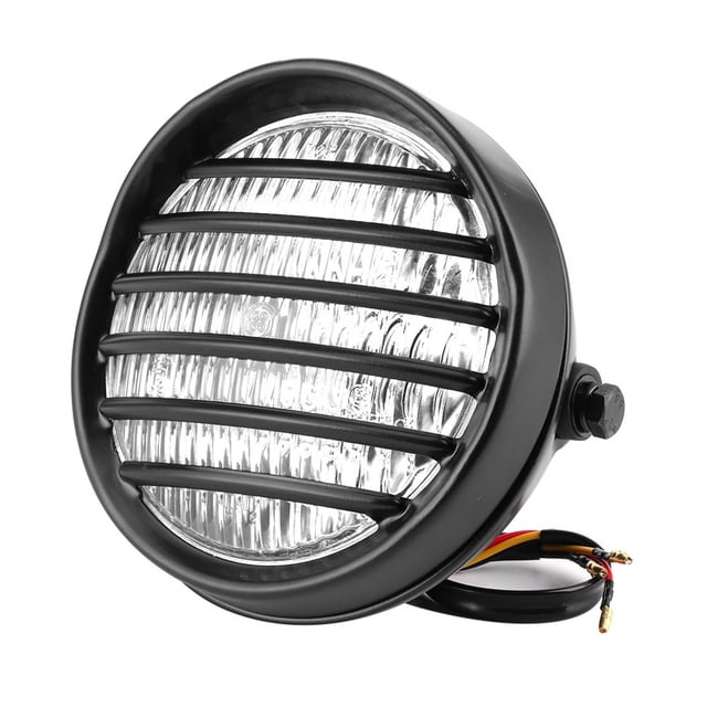 Faro de malla, faro redondo para motocicleta de 6 pulgadas, faro delantero con rejilla, valor inmejorable Jadeshay A