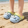 thumbnail image 2 of XAOFW Girls Sandals With Cute Cartoon Graphic Kids Summer Indoor Sandals For Toddler Beach Shoes Holiday Vacation Versatile Footwear, 2 of 8