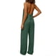 thumbnail image 5 of TaTaai Women Fashion Solid Color Backless Cami Jumpsuit Long Cotton Linen Casual Wear Ladies Fitness Daily Lounge Wear Breathable No Fading Versatile Outfit Gift, 5 of 6