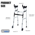 thumbnail image 4 of Moxufan Folding Walker,Upright Walkers for Seniors,Heavy Duty Seniors Walkers,Platform Walker with Arm Support for Senior,Handicap & Disabled,A-1, 4 of 14