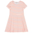 thumbnail image 3 of Btween Girls Dresses 3 Pack Short Sleeve Skater, Tiered & Ruffle Sleeve Dresses, Soft Brushed ITY Fabric, 3 of 4