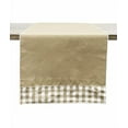 thumbnail image 5 of Fennco Styles Handmade Reversible Checkered Border Design Table Runner, 5 of 17