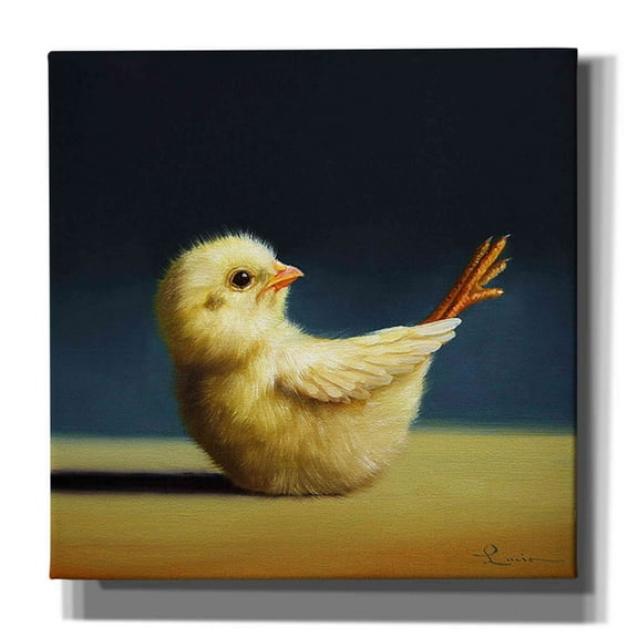 Epic Graffiti 'Yoga Chick Boat Pose' by Lucia Heffernan, 18"x18"