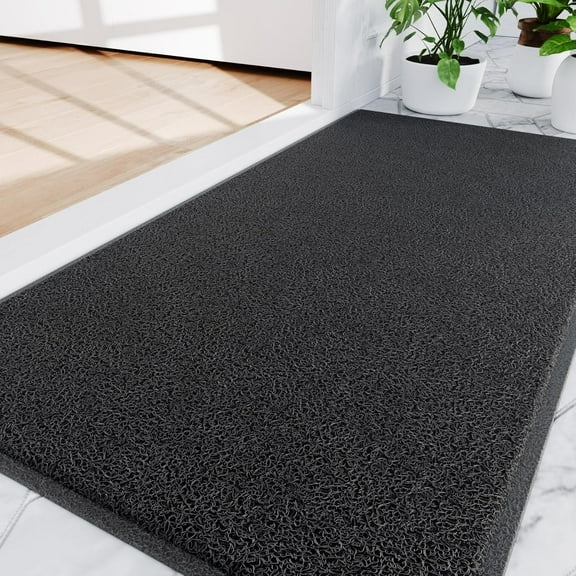 Front Door Mat Indoor Outdoor Entrance, 36" x 48" All-Season Waterproof Doormat for Enterway, Heavy Duty Commercial Floor Mat, Fade Resistant, Rubber Back, Low Profile, Easy Clean
