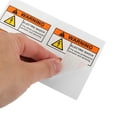 thumbnail image 4 of SHINYPASING 4Pcs High Voltage Warning Sign for Electrical Equipment with Shock Danger Stickers Indoor Use, 4 of 5