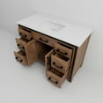 thumbnail image 7 of Ziva 48 in W x 22 in D Rustic Barnwood Bath Vanity and White Quartz Top, 7 of 7