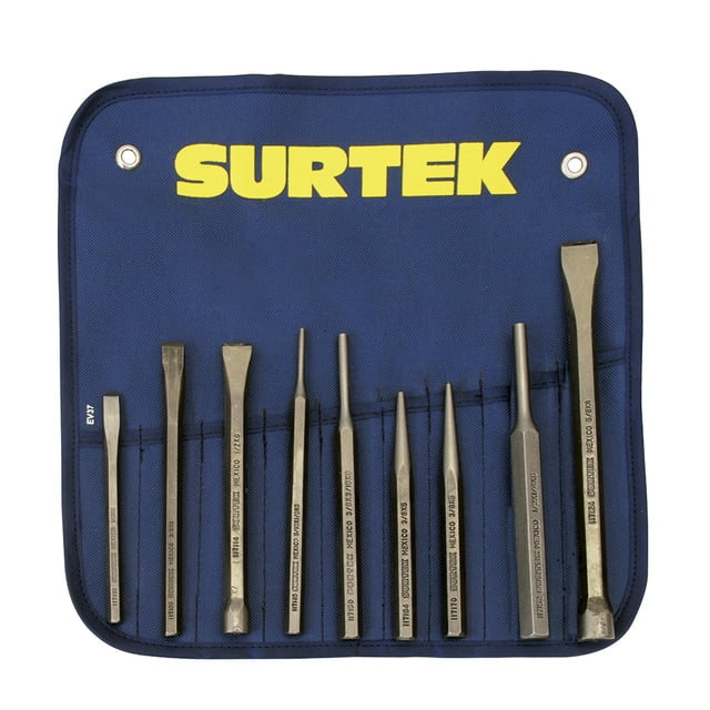 Juego Prof Comb Cinceles Puntos Y Botadores 9 Pz SURTEK 117194