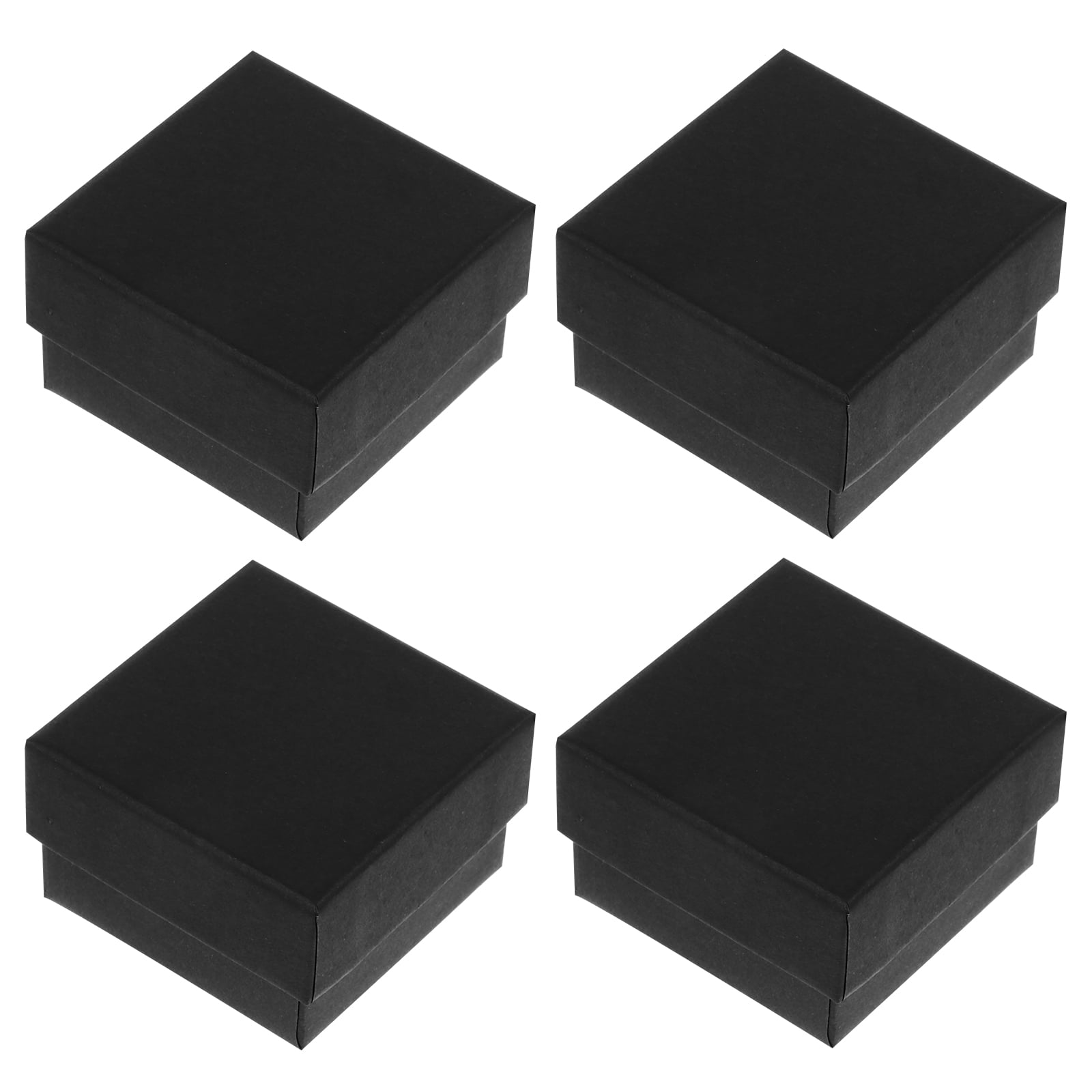 NUOLUX 24pcs Black Kraft Paper Jewelry Boxes Gift Wrapping Box Jewelry