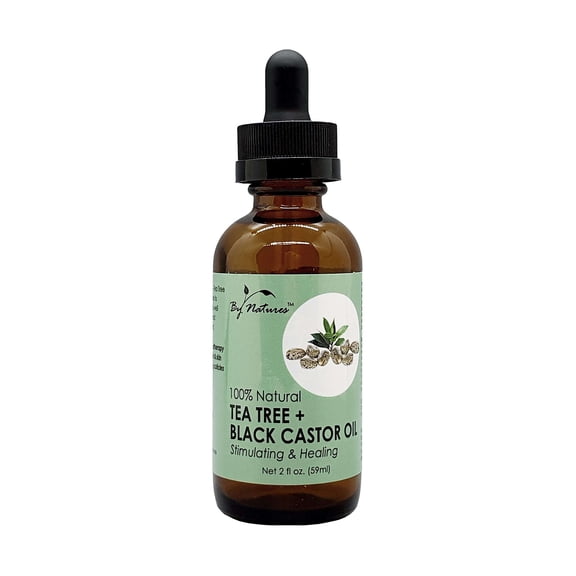 By Nature Tea Tree   Black Castor Oil 2 oz