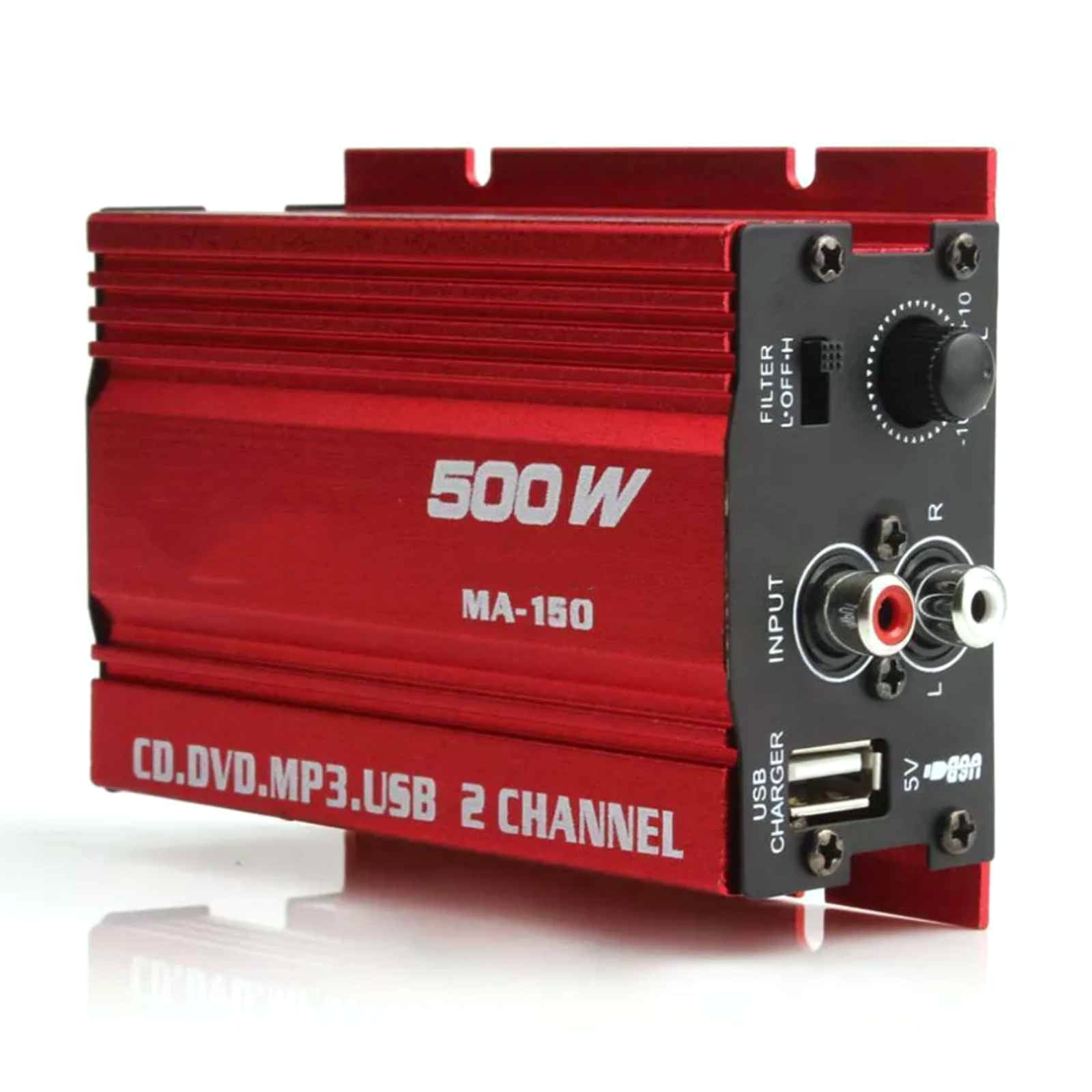 MA-150 Compact Audio Amplifier for Motorcycles Powerful Sound Output with Overload Protection & Lightweight Body
