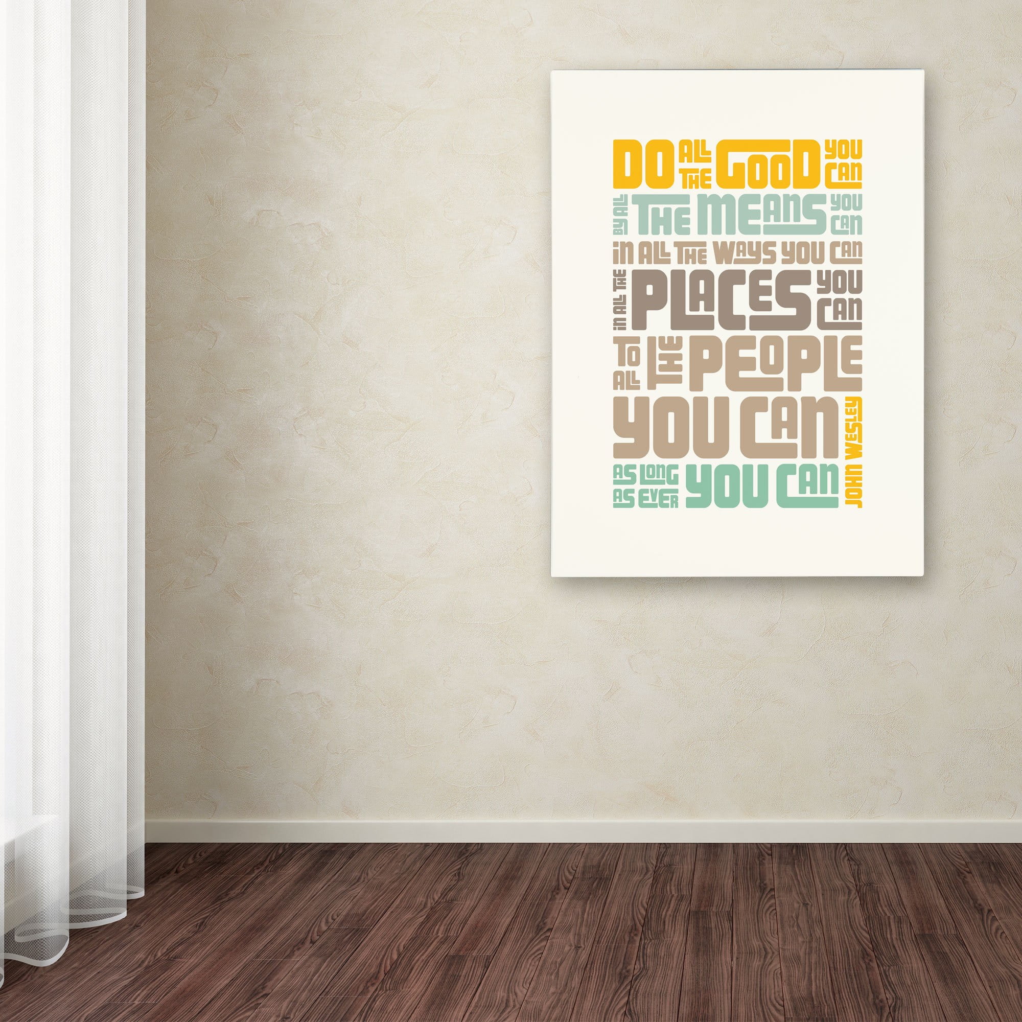 Trademark Fine Art "Do Good II" Canvas Art by Megan Romo