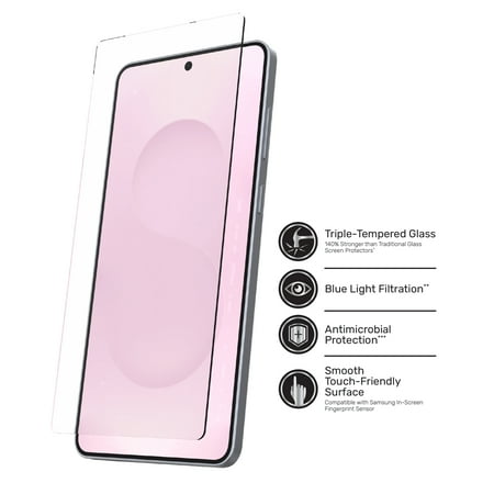 DuraGlass Advanced Glass Screen Protector with Blue Light Filtering for Samsung Galaxy S25 Edge