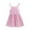 Pink, variant on Elainilye Fashion Toddler Baby Girl Summer Dress Seaside Beach Dress Sling Skirt Floral Skirt Cotton Linen Dress, Sizes 9M-5Y,Pink