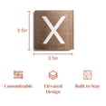 thumbnail image 2 of Stiles Crossword Letter Tiles, Wooden Wall Decor, 3.5 Inch, Walnut, Letter X, 2 of 7