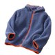 thumbnail image 1 of Gibobby Chaqueta de invierno para niñosNiños pequeños, niñas, manga larga, invierno, forro polar sólido, con capucha, abrigo con cremallera, chaqueta, pr(Azul, 3-4 Años), 1 of 4
