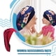 thumbnail image 5 of Minnieouse Impresión Seda Nightcaps Lissom Diseño Moda Multicolor Suavidad Headwear Headwrap Turbantes Satin Sleeping Caps Vino puro rojo Vino tinto puro 5piezas, 5 of 6