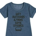 thumbnail image 3 of Instant Message - Get Outdoors & Make S'mores - Toddler & Youth Girls Fleece Dress, 3 of 6