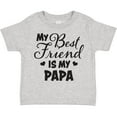 thumbnail image 3 of Inktastic My Best Friend is My Papa with Hearts Boys or Girls Toddler T-Shirt, 3 of 5