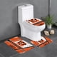 thumbnail image 1 of Juego de 3 alfombras de baño del equipo Bengals Alfombra antideslizante para baño de 24 x 16 pulgadas, 1 of 7