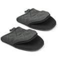 thumbnail image 2 of Oven Mitts, Heat Resistant Silicone Kitchen Mini Oven Mitts,Baking Grilling Barbecue Microwave Machine Washable, 2 of 5