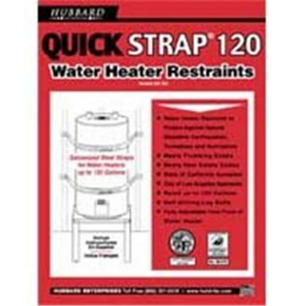 Hubbard Enterprises QS120 Galvanized Water Heater Strap Supports Up