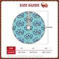 thumbnail image 2 of Rateoe Best Dad Ever Pattern Christmas Tree Skirt with Ties , Christmas Tree Decorations, Farmhouse Christmas Decor Xmas Holiday Decorations-36", 2 of 6