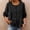 602#Black, variant on Boho Tops for Women Linen Cotton Embroidered Peasant Blouses Lightweight Breathable Shirts Loose Summer Clothing Light Purple L
