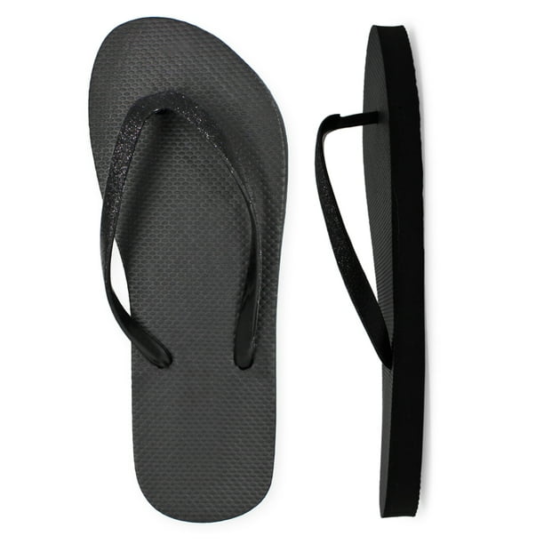 Lavra - Women's Casual Glitter T-Strap Thong Summer Flip Flop Sandals ...