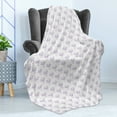 thumbnail image 4 of Vegetables Soft Flannel Fleece Blanket, Monochrome Repeating Simplistic Food Pattern with Sketchy Drawn Beetroots, Cozy Plush for Indoor and Outdoor Use, 60" x 80", Quartz and White, by Ambesonne, 4 of 5