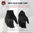 thumbnail image 6 of Daniel Smart Leather Gloves - Motorcycle Gloves with Knuckle Protection and Padded Palm, 6 of 6