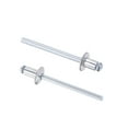 thumbnail image 1 of Unique Bargains 4mm Diameter 6mm Grip Length Silver Tone Aluminum Blind Rivets 60 Pack, 1 of 4