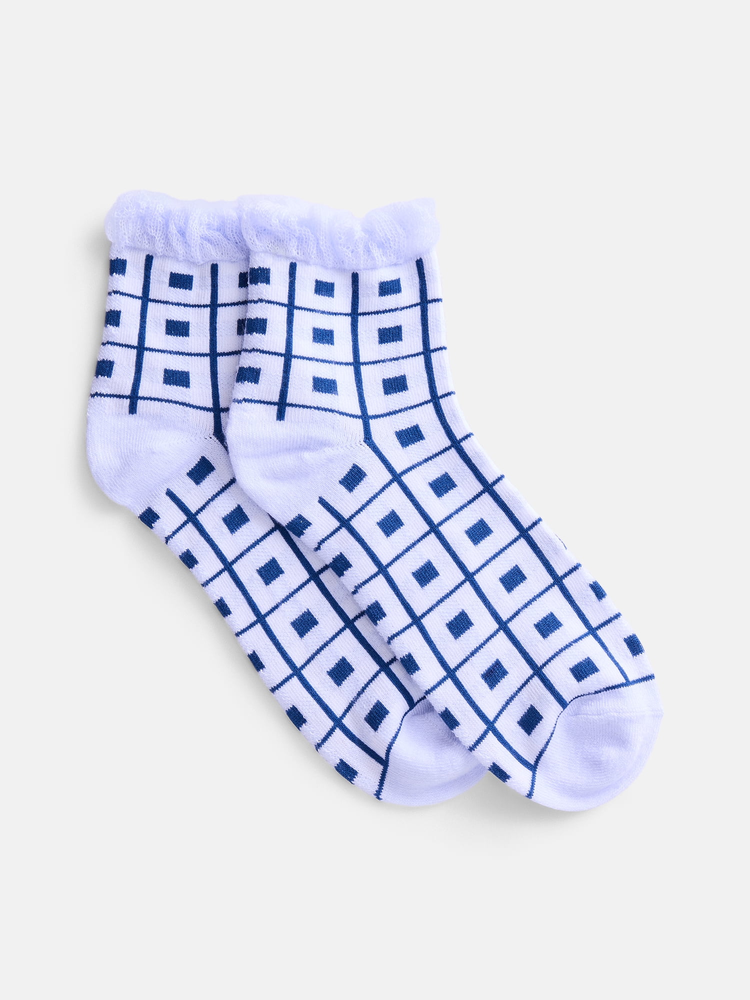 No Boundaries Women's Ankle Socks, 3-Pack, Size 4-10