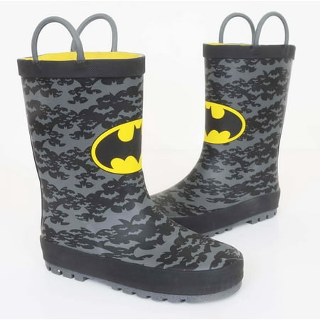 Western Chief Kids Boy's Batman Comics Rubber Rain Boots (Toddler/Little Kid)