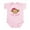 Petal Pink, variant on CafePress - Little Sister Monkey Infant Body Suit - Baby Light Bodysuit, Size Newborn - 24 Months