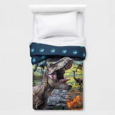 Jurassic World Twin Reversible T - Rex Comforter Dinosaur